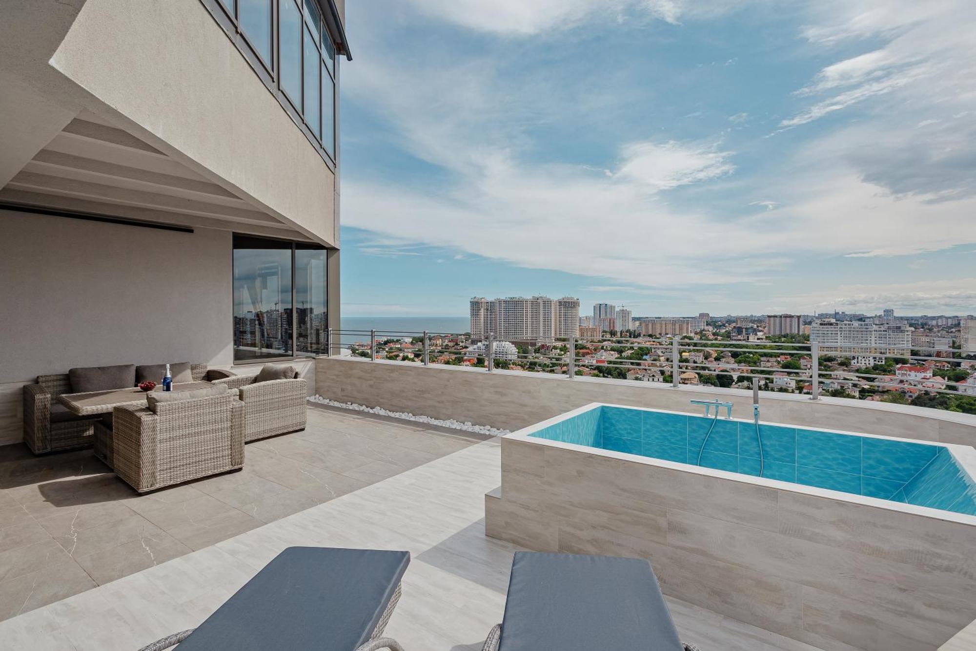 Plaza Arcadia Apartments Одеса Стая снимка